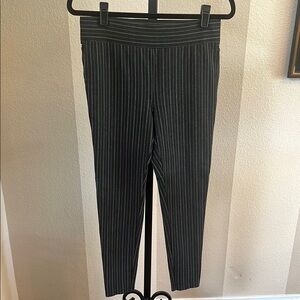 LOFT Charcoal Pinstripe Leggings